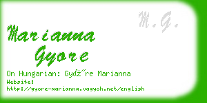 marianna gyore business card